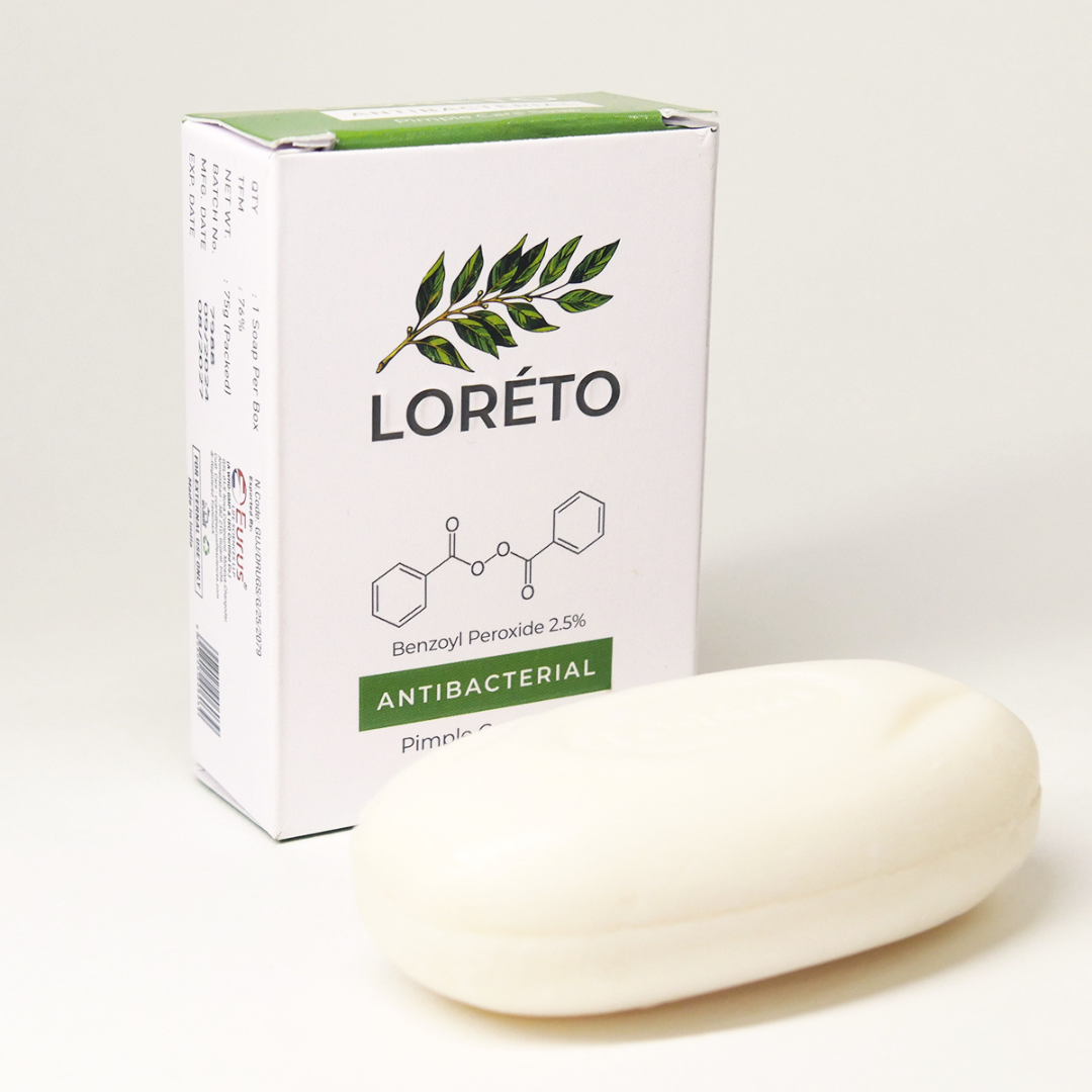 Антибактеріальне мило Loreto 75г ( Уцінка ) title=
