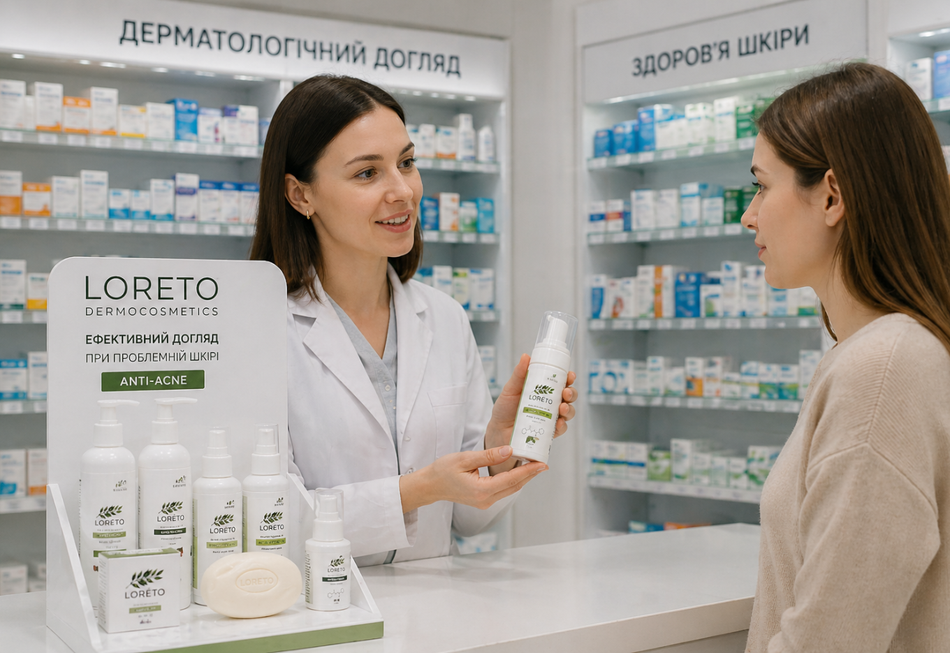 Loreto для аптек: передплата, консигнація та повторні продажі