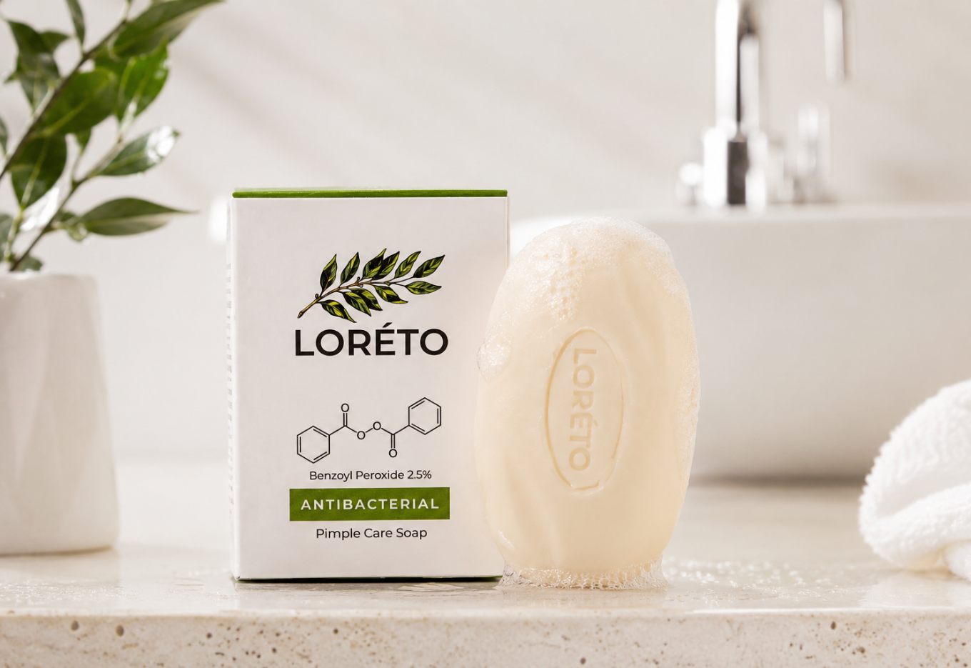 Loreto при фолікуліті: догляд за шкірою тіла | антибактеріальне мило, 2% BP, гель 2,5%